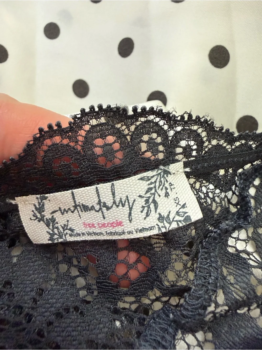 Free People Just Dreamy Black and White Polka Dot Maxi Dress XS